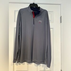 Level Wear Navy Striped Pullover 1/4 Zip